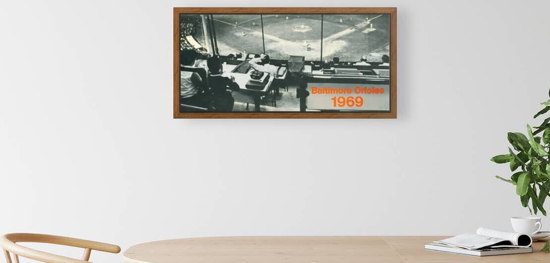 1969 Baltimore Orioles Press Box Art by Row One Brand