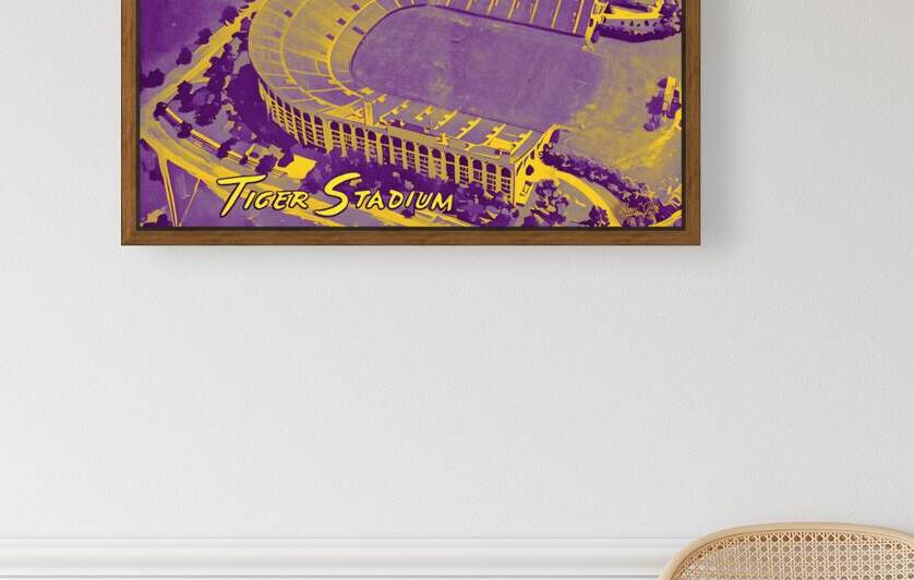 1930s TIger Stadium in Baton Rouge by Row One Brand