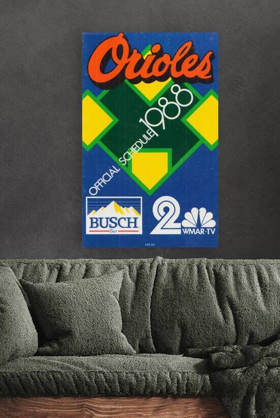 1988 Baltimore Orioles WMAR TV Channel 2 Ad by Row One Brand
