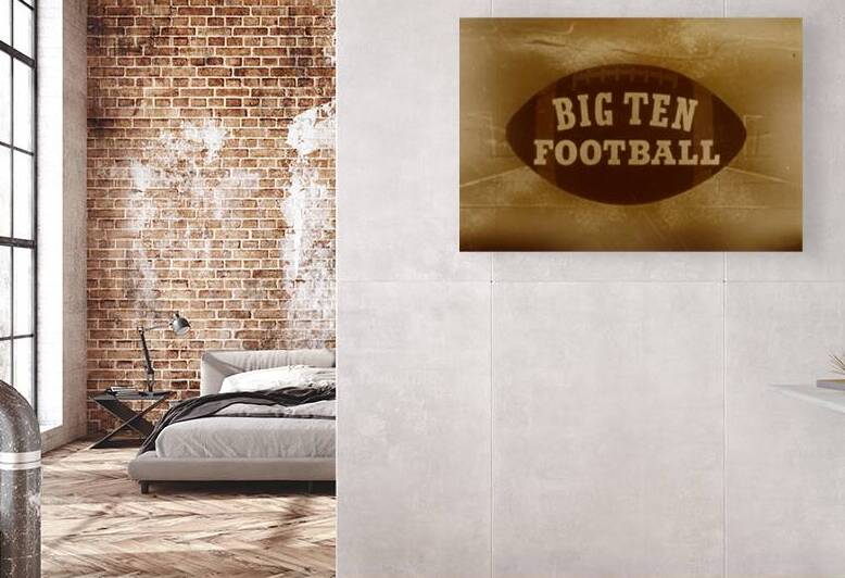 1960s Big Ten Football Art by Row One Brand