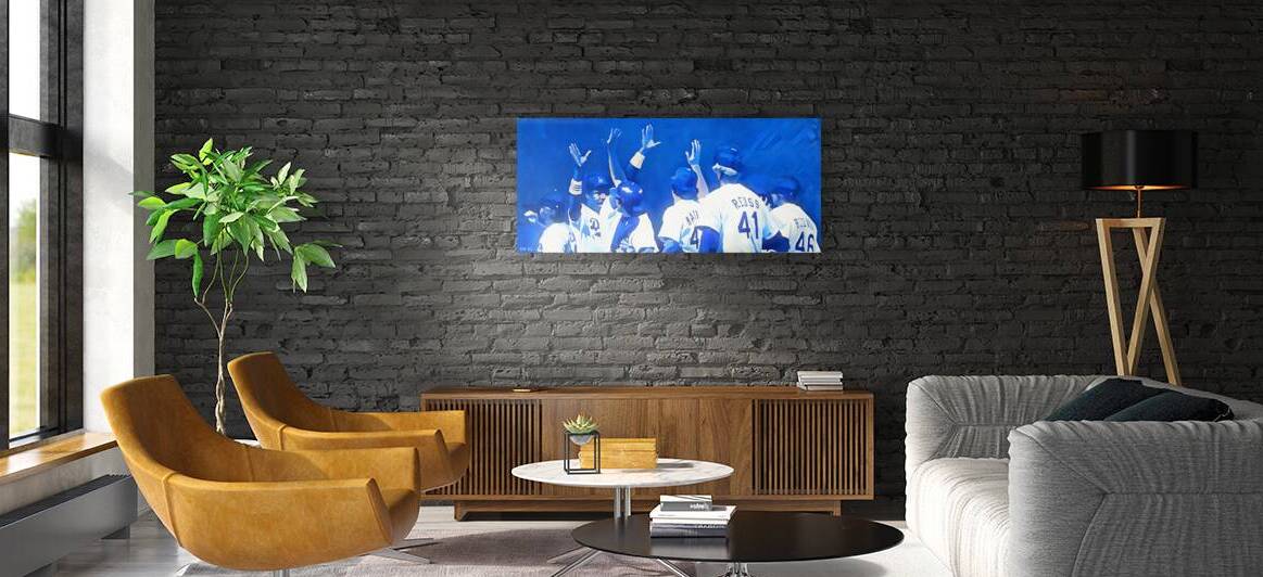 1981 LA Dodgers High 5 Art Reproduction