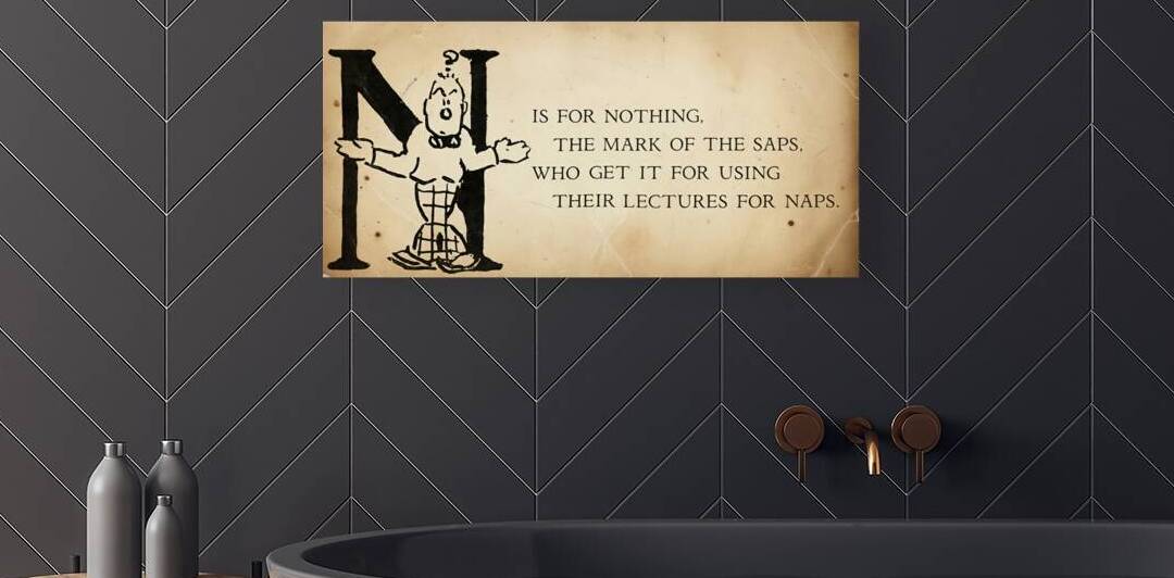 N is for Nothing by Row One Brand