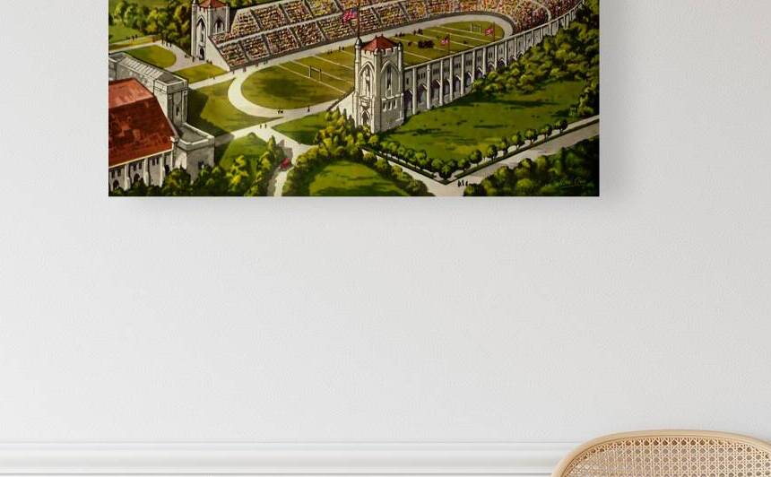 1920s Indiana Memorial Stadium Art by Row One Brand