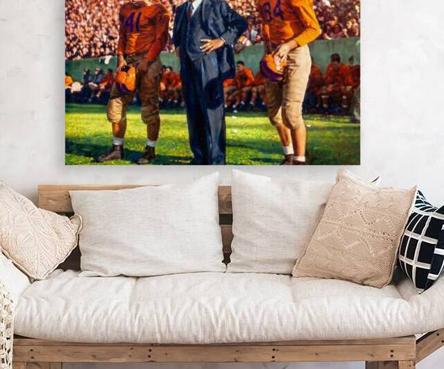 1940s Clemson Tigers Sideline Art by Row One Brand