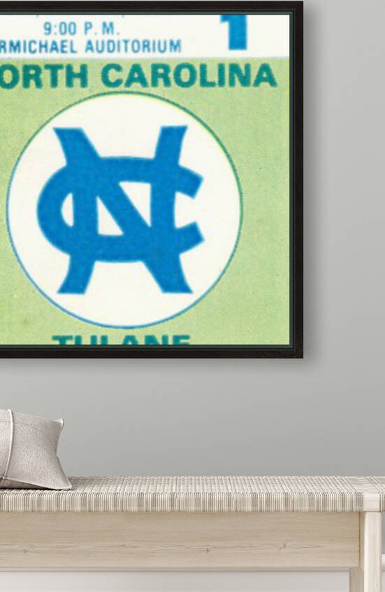 1982 North Carolina Basketball Ticket Art | Jordan Buzzer Beater by Row One Brand