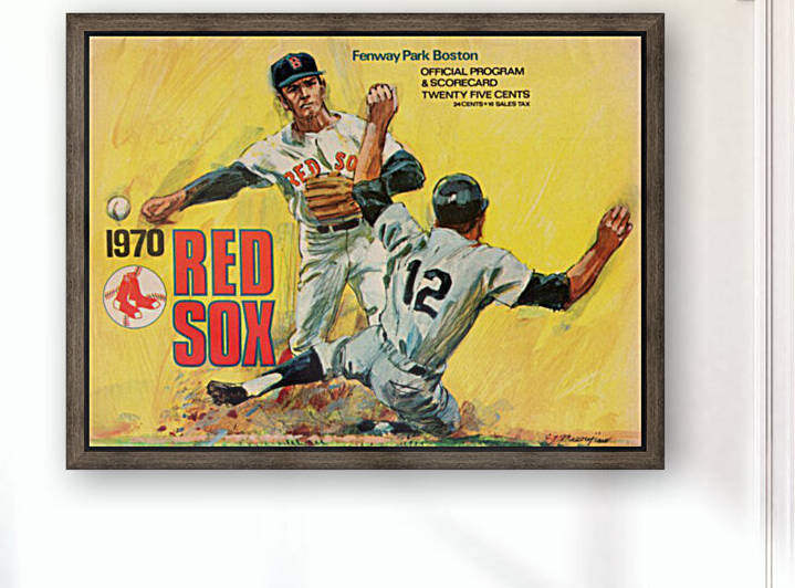 1970 Boston Red Sox Program Art by Row One Brand
