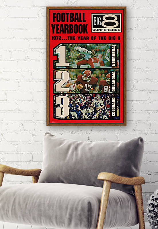 1972 Big 8 Conference Football Art by Row One Brand