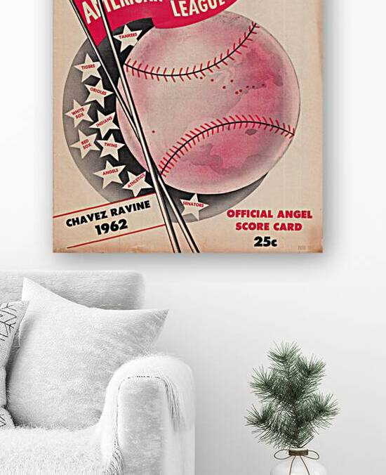 1962 LA Angels Scorecard Art by Row One Brand