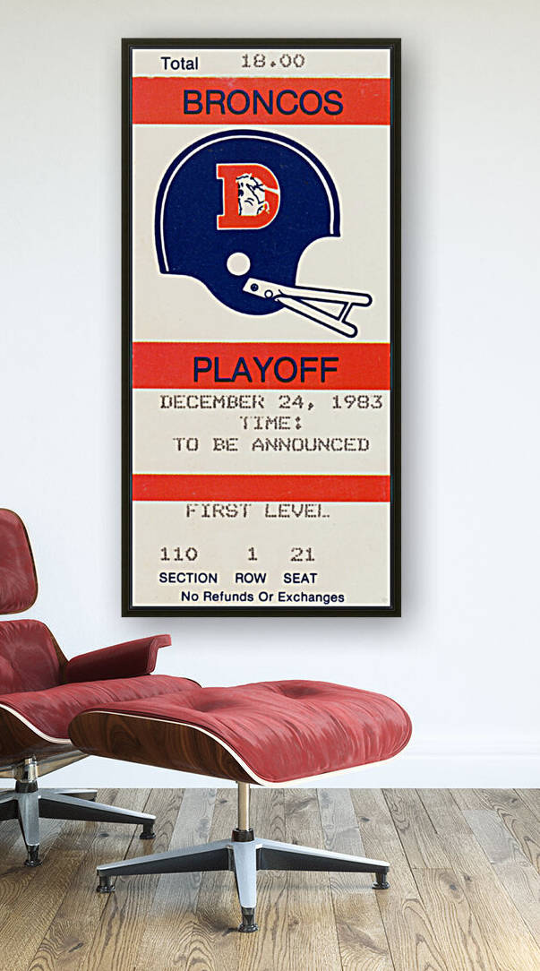 1983 Denver Broncos Football Ticket Stub  by Row One Brand