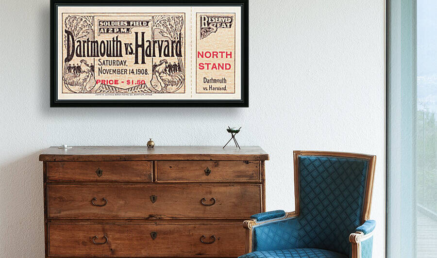 1908 Dartmouth vs. Harvard by Row One Brand