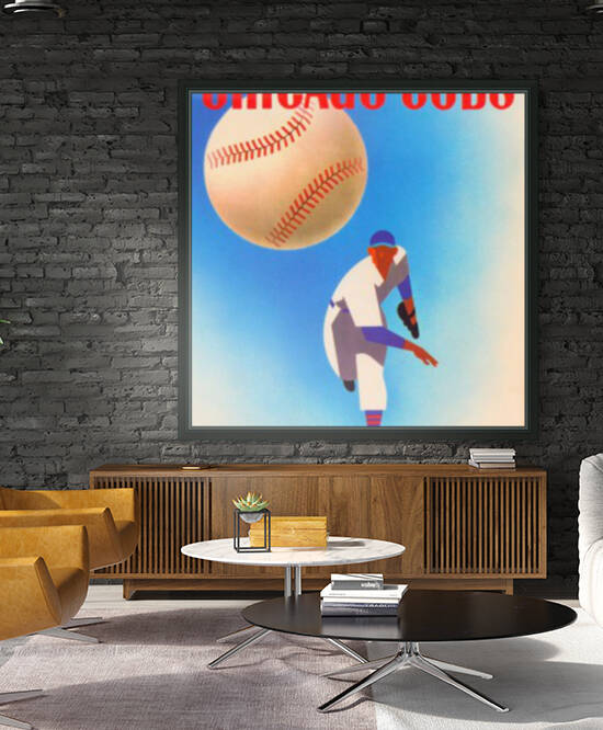 Otis Shepard Chicago Cubs Art Remix by Row One Brand