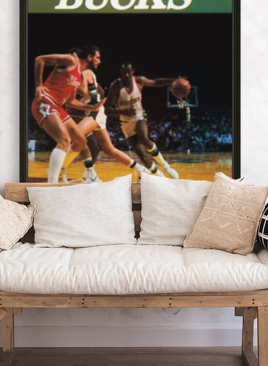 1985 Milwaukee Bucks Sidney Moncrief Poster by Row One Brand