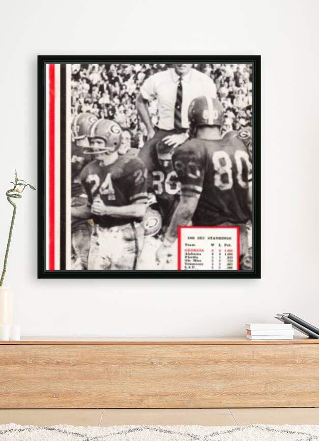 1966 Georgia Bulldogs Vince Dooley Poster by Row One Brand