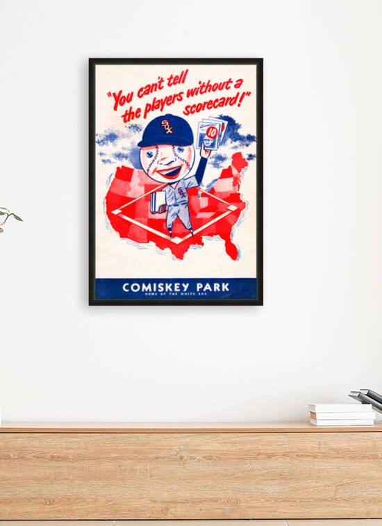 1952 Chicago White Sox Scorecard Canvas Reproduction