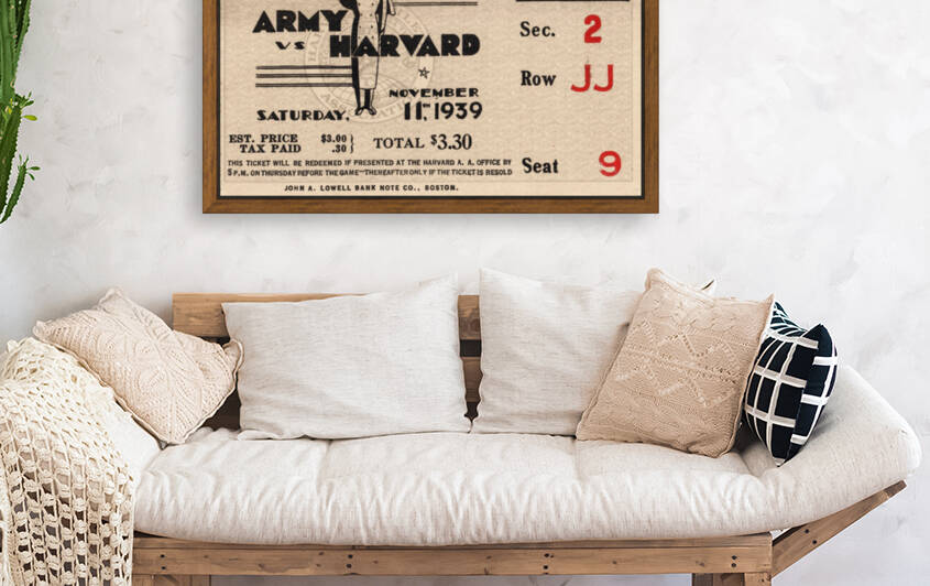 1939 Army vs. Harvard by Row One Brand