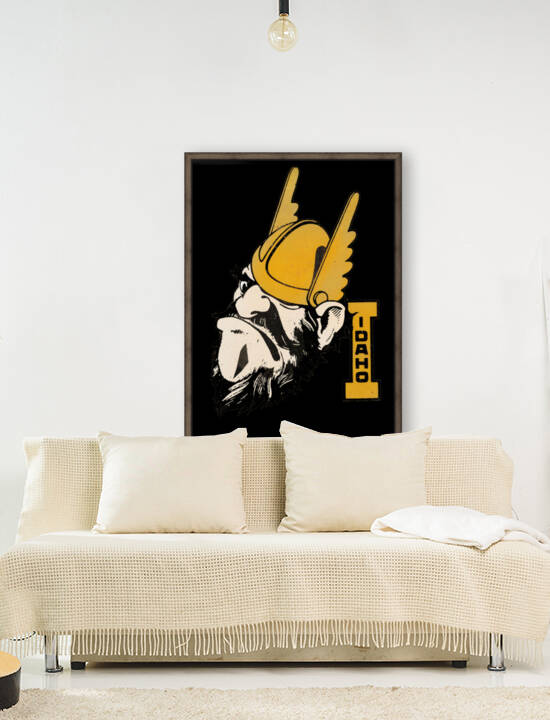 Vintage Fifties Idaho Vandals Joe Vandal Art by Row One Brand
