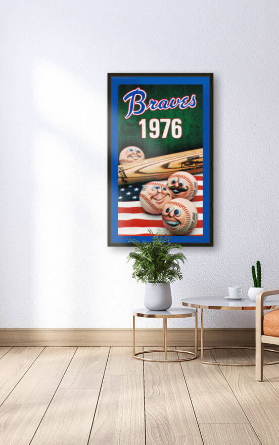 1976 Atlanta Braves Baseball Art | Row 1 by Row One Brand