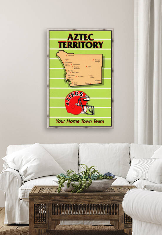 1988 San Diego State Aztecs Football Art | Aztec Territory   by Row One Brand