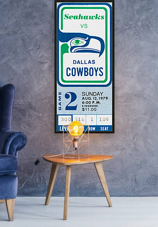 1979 Dallas Cowboys vs. Seattle Seahawks by Row One Brand