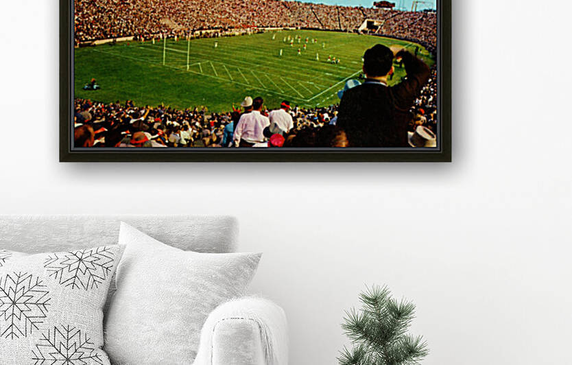 Vintage Cotton Bowl Stadium Art by Row One Brand