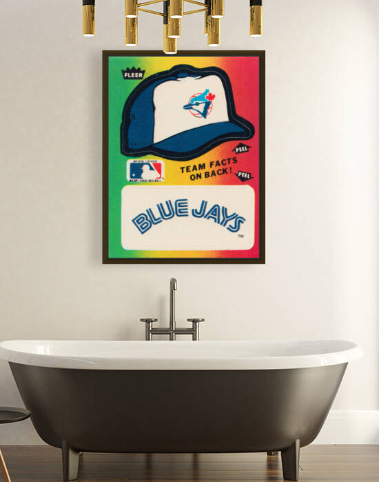 1982 Toronto Blue Jays Fleer Decal Vintage Poster by Row One Brand