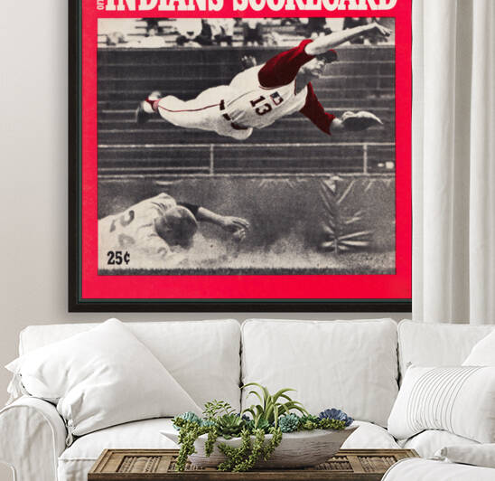 1969 Cleveland Indians Scorecard Remix Art by Row One Brand