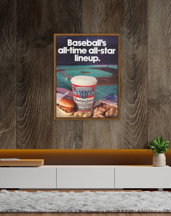 1978 Budweiser Baseball Ad by Row One Brand