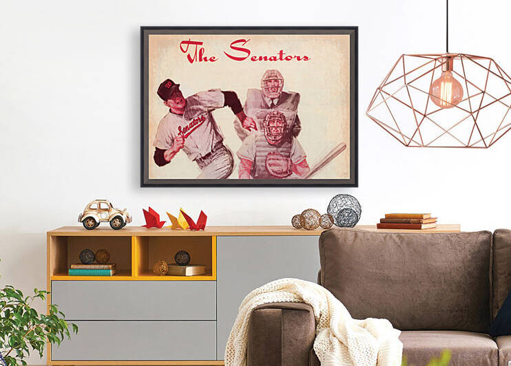 1967 Washington Senators Remix Art by Row One Brand