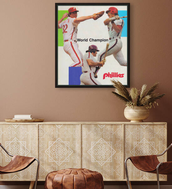 1981 Philadelphia Phillies Remix Art by Row One Brand