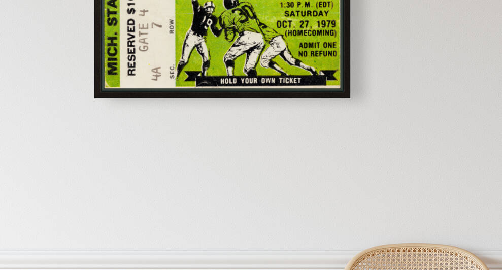 1979 Michigan State vs. Ohio State Ticket Stub Art by Row One Brand