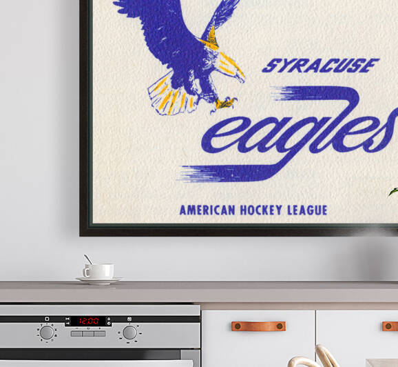 1974 Syracuse Eagles Hockey Art by Row One Brand