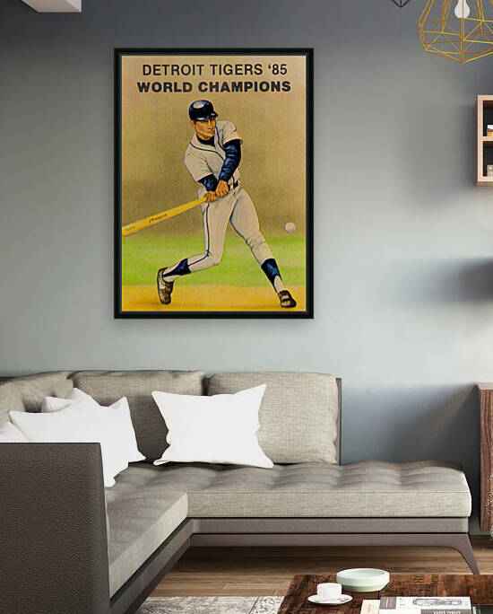 1985 Detroit Tigers Pocket Schedule Poster by Row One Brand