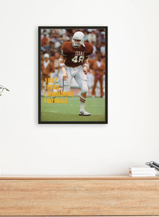 1987 Retro Texas Longhorns Football Poster by Row One Brand
