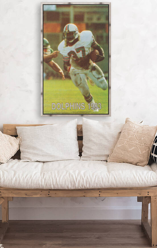 1983 Miami Dolphins Retro Poster by Row One Brand