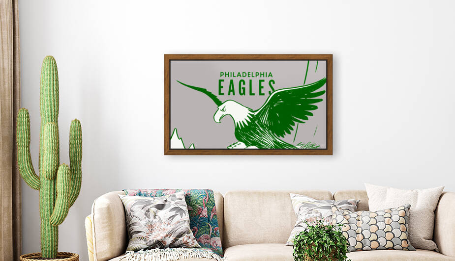 1958 Philadelphia Eagles Bo Brown Remix Art by Row One Brand
