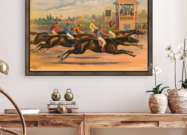 1891 Finish Line  Reproduction