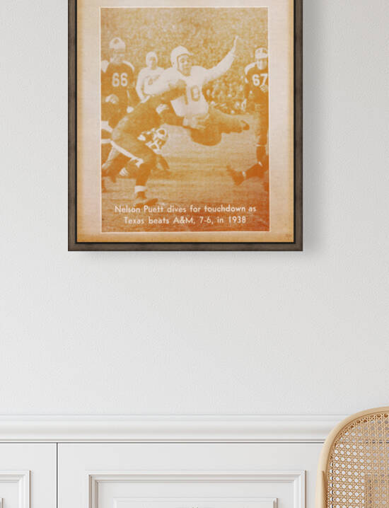 1938 Texas Longhorns Football Art Print by Row One Brand