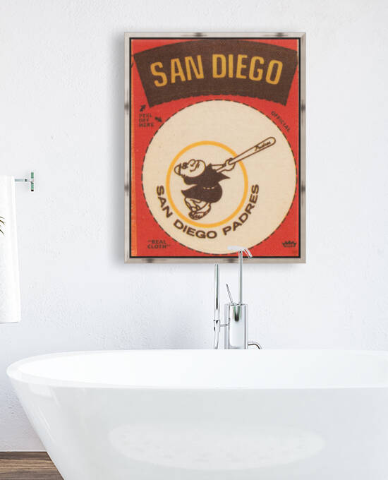 1969 San Diego Padres Fleer Decal Art Print by Row One Brand
