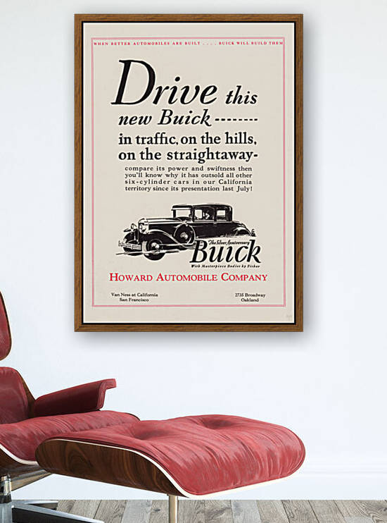 1928 Gameday Buick Car Advertisement by Row One Brand