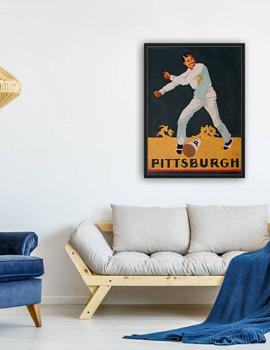 1928 Pittsburgh Panthers Vintage Football Art by Row One Brand