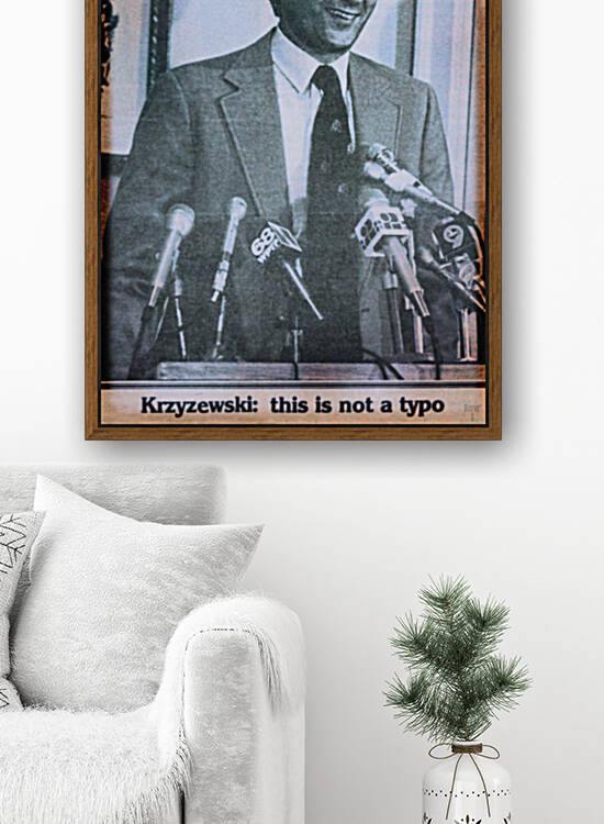 This is Not a Typo 1980 Coach K Photo Art by Row One Brand