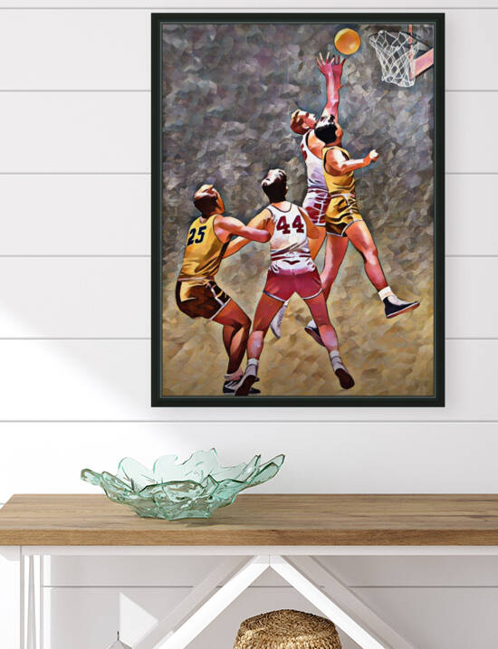 1946 Vintage Basketball Art by Row One Brand