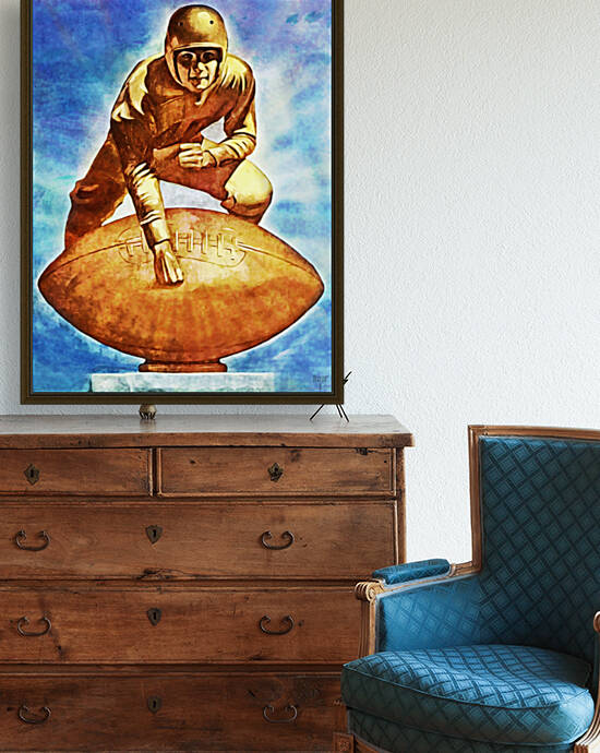 1949 Lon Keller Football Trophy Art by Row One Brand