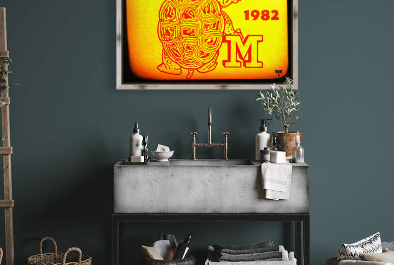 1982 Maryland Terrapin Art by Row One Brand