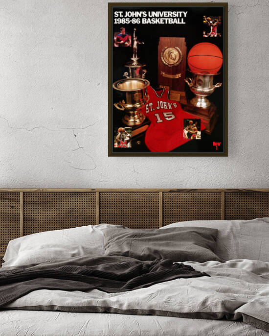 1985 St. Johns Redmen Basketball Art by Row One Brand