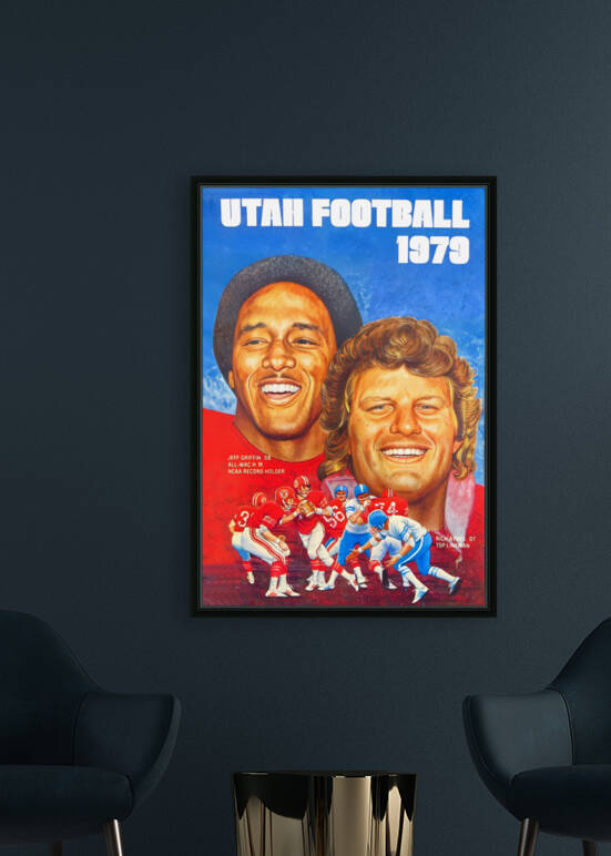 1979 Utah Utes Football Poster by Row One Brand