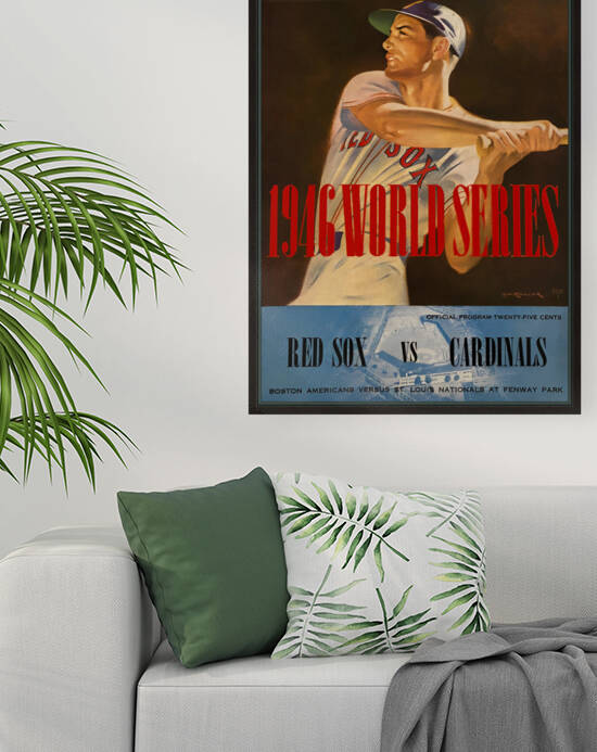 1946 Red Sox World Series Cover Art by Row One Brand