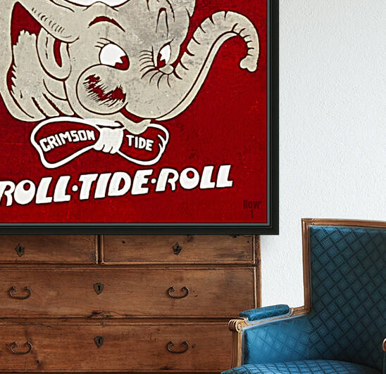 Alabama Throwback Mascot Art by Row One Brand