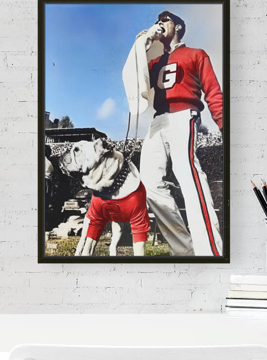 Vintage Georgia Football Gameday Colorized Photo by Row One Brand