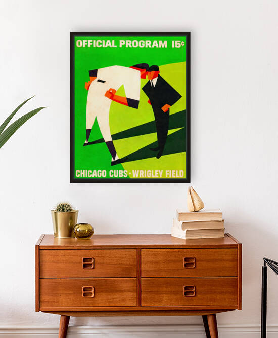 1966 Chicago Cubs Program Art by Row One Brand